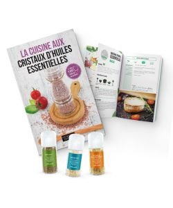 Coffret Cristaux d'Huiles essentielles + Livre de recettes, pièce